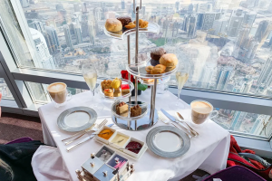Burj Khalifa At the top 124floor-Cafe-Prime Hours