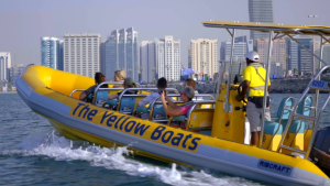 Yellow boats Dubai
