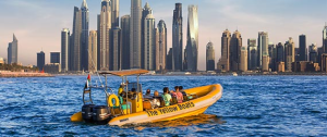 Yellow boats Dubai